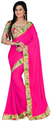 

Stylezone Printed Fashion Chiffon Saree(Pink)
