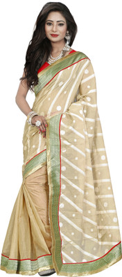 

Weavedeal Embellished Banarasi Art Silk Saree(Beige)