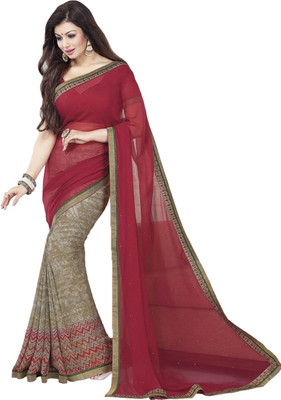 

Kalaniketanfashion Embroidered Bollywood Georgette Saree(Multicolor)