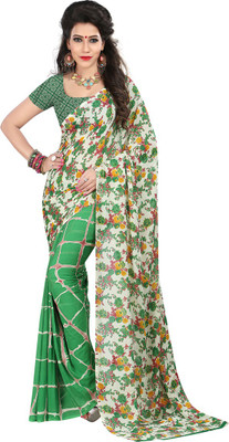 

Anushree Saree Printed Fashion Dupion Silk Saree(Multicolor)