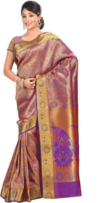 

Manthan Printed Daily Wear Art Silk Saree(Yellow), Gold