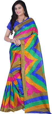 

Khoobee Self Design, Printed Fashion Art Silk Saree(Multicolor)