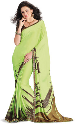 

Ridham Sarees Printed Fashion Handloom Georgette Saree(Multicolor)