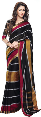 

Sunaina Striped Fashion Cotton Saree(Multicolor)