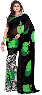 

Cenizas Printed Fashion Georgette Saree(Multicolor), Green