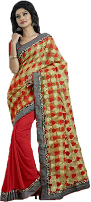 

Indian Wear Online Embroidered Fashion Georgette Saree(Multicolor)