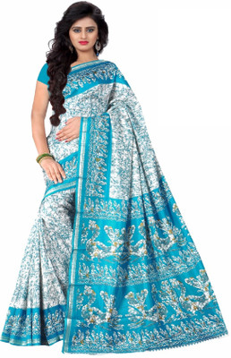 AJS Printed, Paisley Fashion Poly Silk Saree(Multicolor)