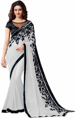 

Bhuwal Fashion Embroidered Fashion Chiffon Saree(Grey