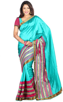

Weavedeal Embellished Banarasi Art Silk Saree(Light Blue)