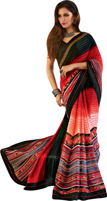 

Vishal Solid Fashion Georgette Saree(Multicolor)