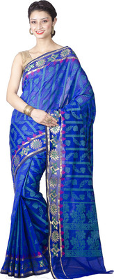 

Chandrakala Paisley Banarasi Art Silk Saree(Blue)