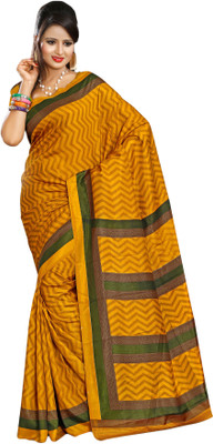 

Sunaina Printed Mysore Art Silk Saree(Yellow)