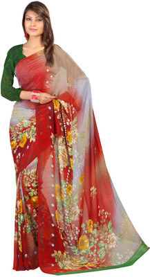 

Party Wear Dresses Printed Fashion Art Silk Saree(Multicolor), Multicolor287