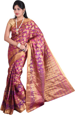 Mimosa Self Design Kanjivaram Silk, Jacquard Saree(Multicolor) available at flipkart for Rs.1399