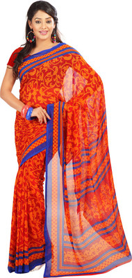 

Indian Wear Online Printed Fashion Art Silk Saree(Multicolor), Multicolor345