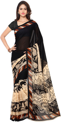 Anand Sarees Paisley, Floral Print Daily Wear Georgette Saree(Multicolor)