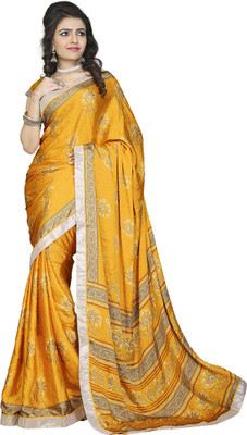 

Khushali Self Design, Printed Fashion Silk, Crepe, Jacquard Saree(Yellow)