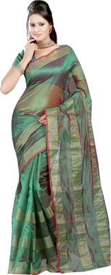 

Ansu Fashion Printed Mysore Jacquard Saree(Light Green)
