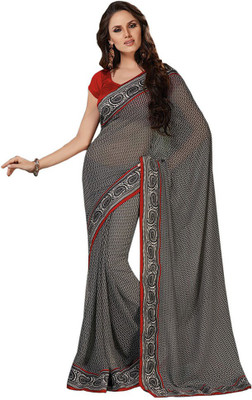 

Indian Wear Online Printed Fashion Pure Chiffon Saree(Multicolor), Multicolor470