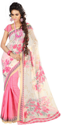 

Indian Wear Online Printed Fashion Georgette Saree(Multicolor), Multicolor45