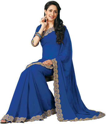 

Indian Wear Online Printed Fashion Pure Chiffon Saree(Multicolor), Multicolor432