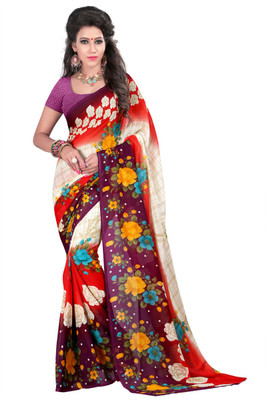 

Anushree Saree Printed Fashion Dupion Silk Saree(Multicolor)