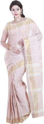 

SriSyndicate Solid Fashion Cotton Saree(Pink)