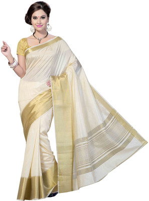

Rani Saahiba Woven Fashion Art Silk Saree(Silver)