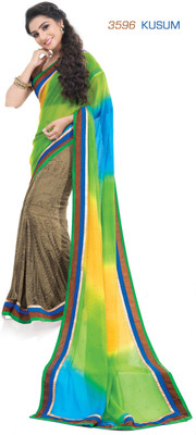 

Ridham Sarees Printed Fashion Georgette Saree(Multicolor)