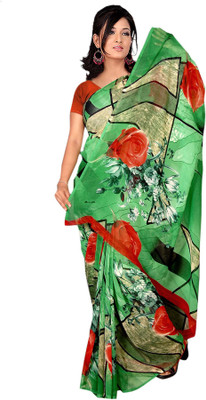 

Khoobee Printed Fashion Georgette Saree(Multicolor)