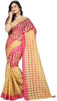 

Indian Wear Online Printed Fashion Cotton Saree(Pink)