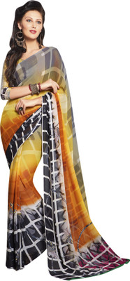 

Vishal Self Design Bollywood Georgette Saree(Multicolor)