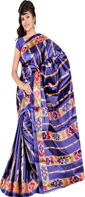 

Sanju Sarees Printed Fashion Art Silk Saree(Blue)