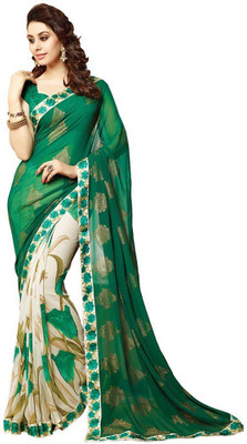 

Kalaniketanfashion Embroidered Bollywood Georgette Saree(Green)