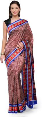 

Cenizas Floral Print Fashion Art Silk Saree(Multicolor), Purple