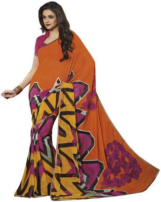 

Vipul Printed Fashion Chiffon Saree(Orange)
