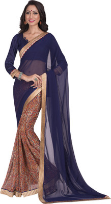

Brijraj Embellished Fashion Georgette Saree(Blue, Multicolor)