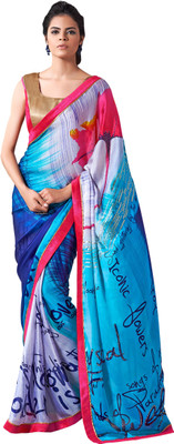 

Brijraj Printed Fashion Satin Saree(Multicolor)
