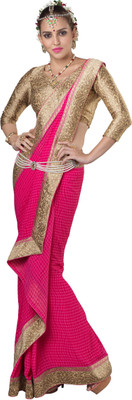 

Parisha Embroidered Fashion Georgette Saree(Pack of 2, Pink)