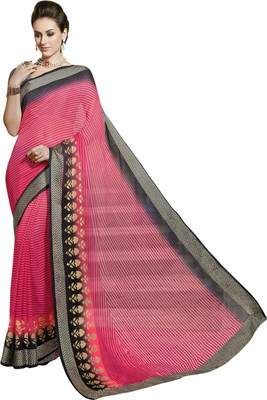 

Vishal Solid Fashion Viscose Saree(Pink)