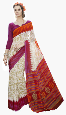 

Jiya Self Design, Printed Fashion Georgette Saree(Beige, Red, Multicolor), Beige;multicolor;red