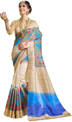 

AJS Paisley, Geometric Print, Striped, Printed Bollywood Banarasi Silk Saree(Multicolor)