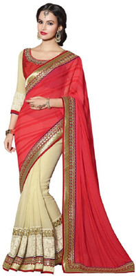 

Indian E Fashion Embroidered Bollywood Georgette Saree(Multicolor)