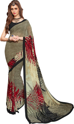 

Jiya Self Design, Printed Fashion Georgette Saree(Multicolor)