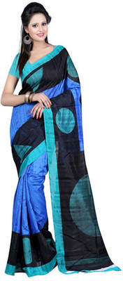 

Party Wear Dresses Printed Fashion Art Silk Saree(Multicolor)