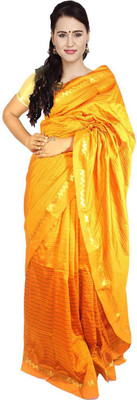 

Javuli Woven Madurai Handloom Silk Cotton Blend Saree(Yellow)