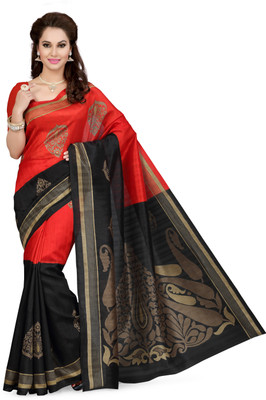 

Ishin Solid Fashion Poly Silk Saree(Green)