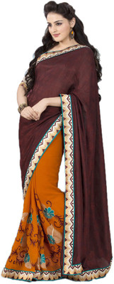 

Indian Wear Online Embroidered Fashion Net Saree(Multicolor)