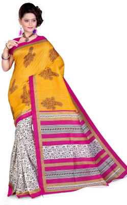 

Cenizas Printed Fashion Cotton Saree(Multicolor), Pink