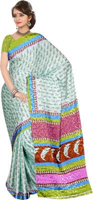 

Jiya Self Design, Printed Fashion Jacquard Saree(Multicolor)